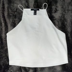 Forever 21 crop top. Size small. Color white.